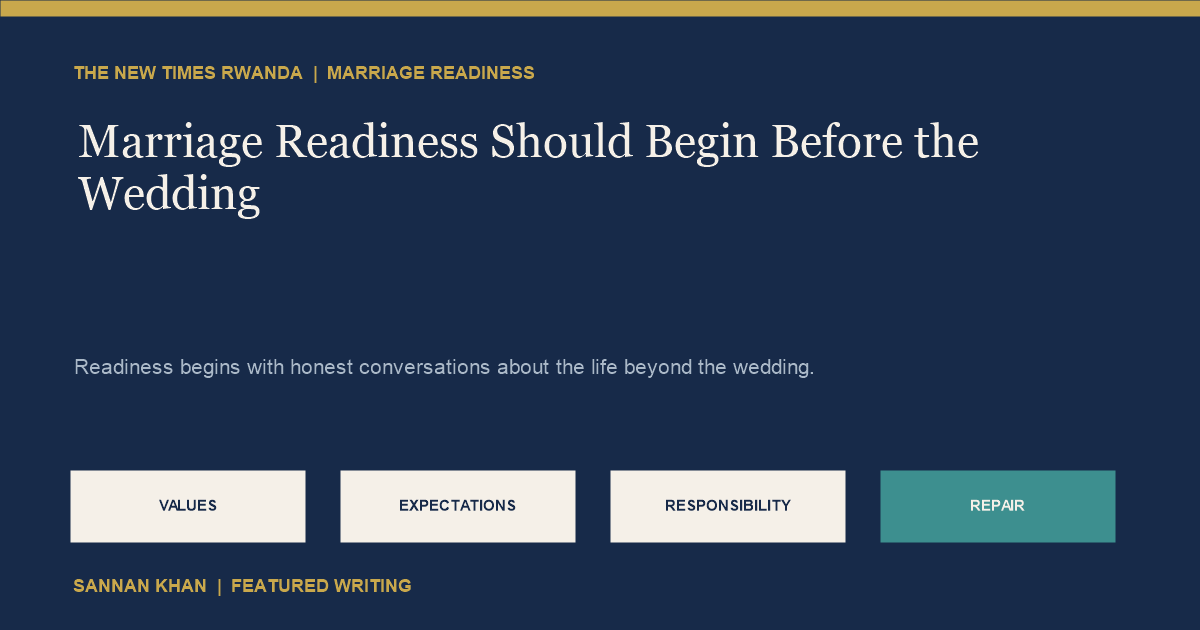 Readiness begins with honest conversations about the life beyond the wedding.